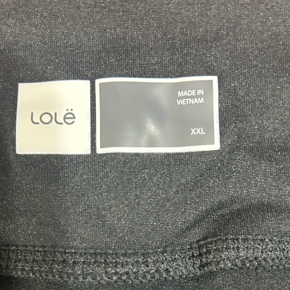 Lole Women's Half Moon Jogger Pants Drawstring Waist with Pockets Black Sz XXL - Picture 4 of 8